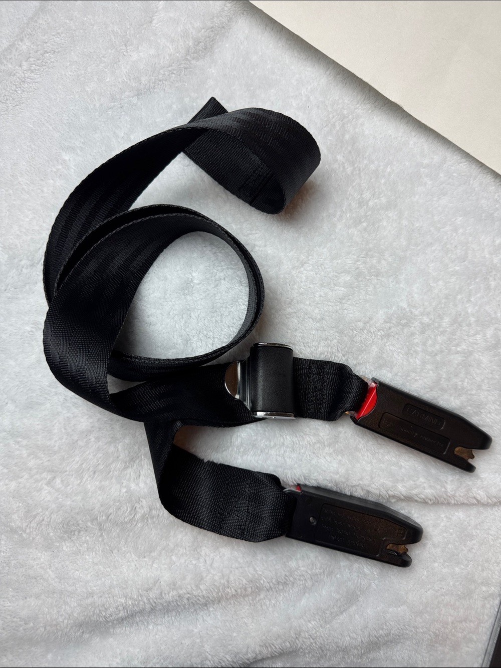 Adjustable Black Replacement Safety Strap Belt